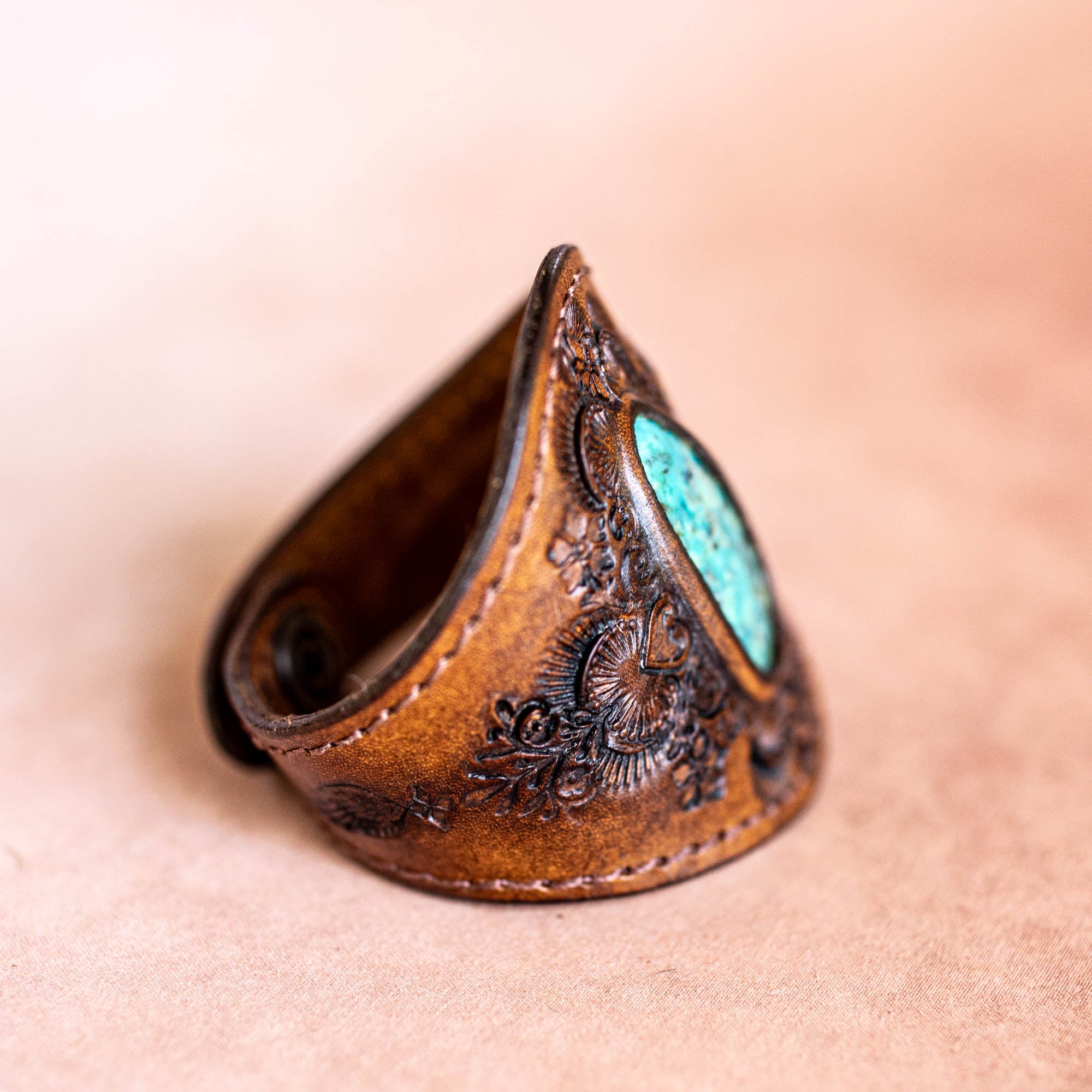 Mandala Cuff with Turquoise
