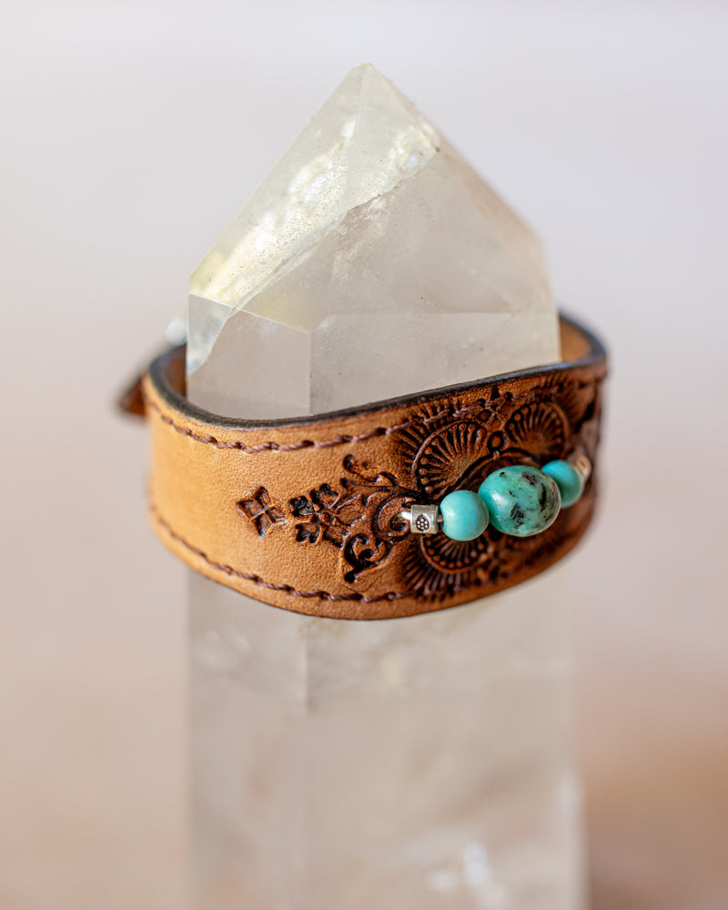 Petite Cuff with Turquoise