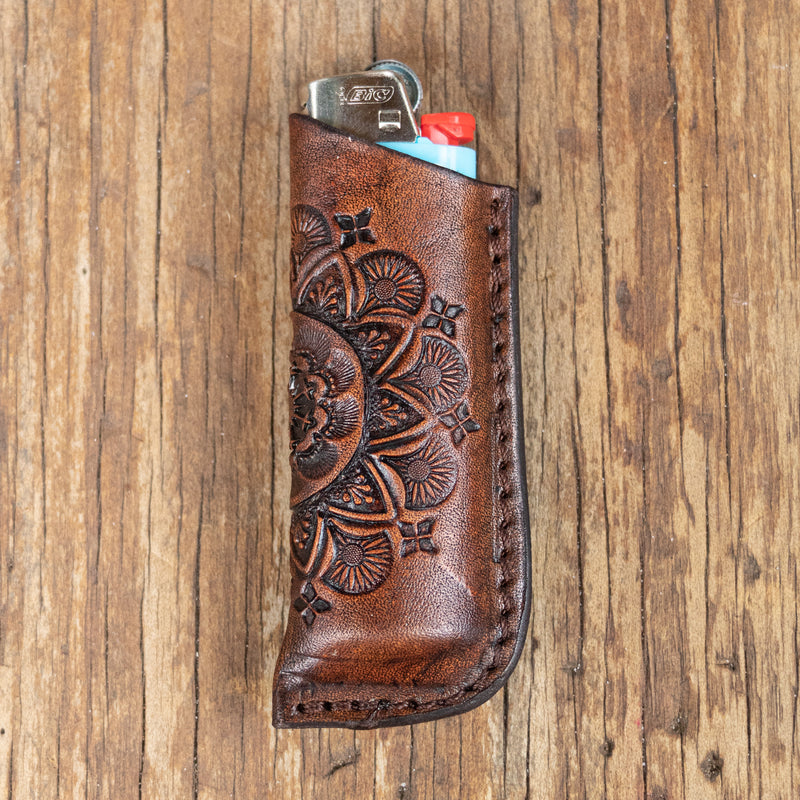 Mandala Woodstock Lighter Case